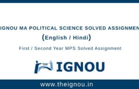 Ignou MPS Solved Assignments