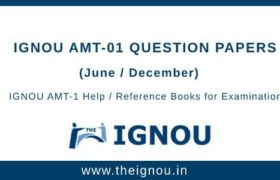 IGNOU AMT-1 Question Papers