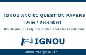 IGNOU ANC-1 Question Papers