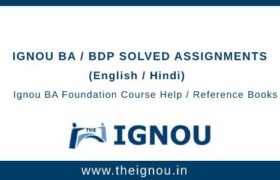 Ignou BA/BDP Foundation Course