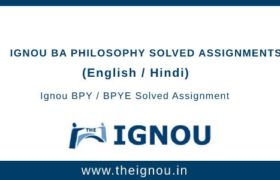 Ignou BA Philosophy Solved Assignments