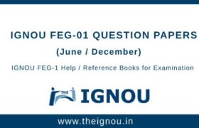 IGNOU FEG-1 Question Papers
