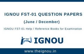 IGNOU FST-1 Question Papers