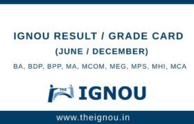 IGNOU RESULT GRADE CARD