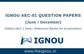 IGNOU AEC-1 Question Papers