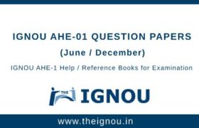 IGNOU AHE-1 Question Papers