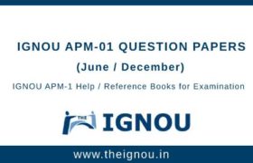 IGNOU APM-1 Question Papers