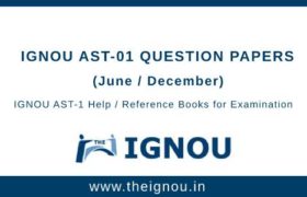 IGNOU AST-1 Question Papers