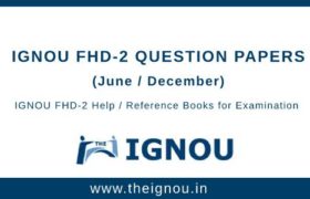 IGNOU FHD-2 Question Papers