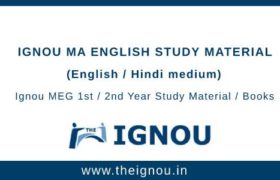 IGNOU MEG Study Material