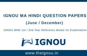 IGNOU MHD Question Papers