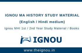 IGNOU MHI Study Material