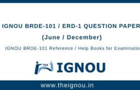 Ignou BRDE-101 Question Papers