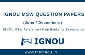 IGNOU MSW Question Papers