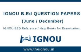 IGNOU B.Ed Question Papers