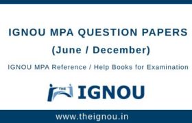 IGNOU MPA Question Papers