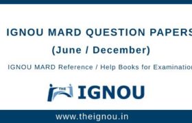 IGNOU MARD Question Papers