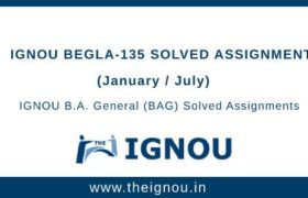 IGNOU BEGLA-135 Solved Assignment