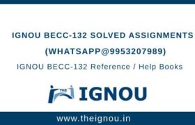 IGNOU BECC 132 Solved Assignment