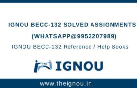 IGNOU BECC 132 Solved Assignment