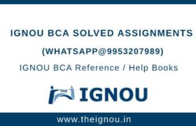 IGNOU BCA Solved Assignment