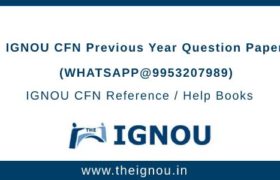 IGNOU CFN Question Papers