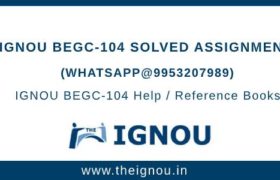 Free ignou begc104 assignment