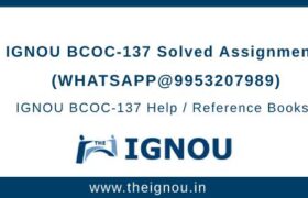 BCOC-137 IGNOU