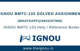 IGNOU BTMC-133