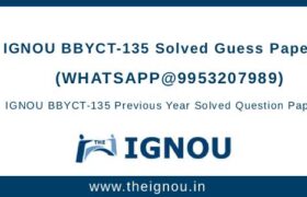 BBYCT-135 Solved Guess Papers